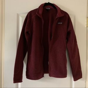 [Sold] Patagonia Burgundy Full-Zip Fleece - Size M